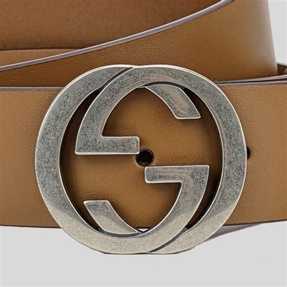 Gucci Men Interlocking GG Logo Brown Belt 85/34 main image 4
